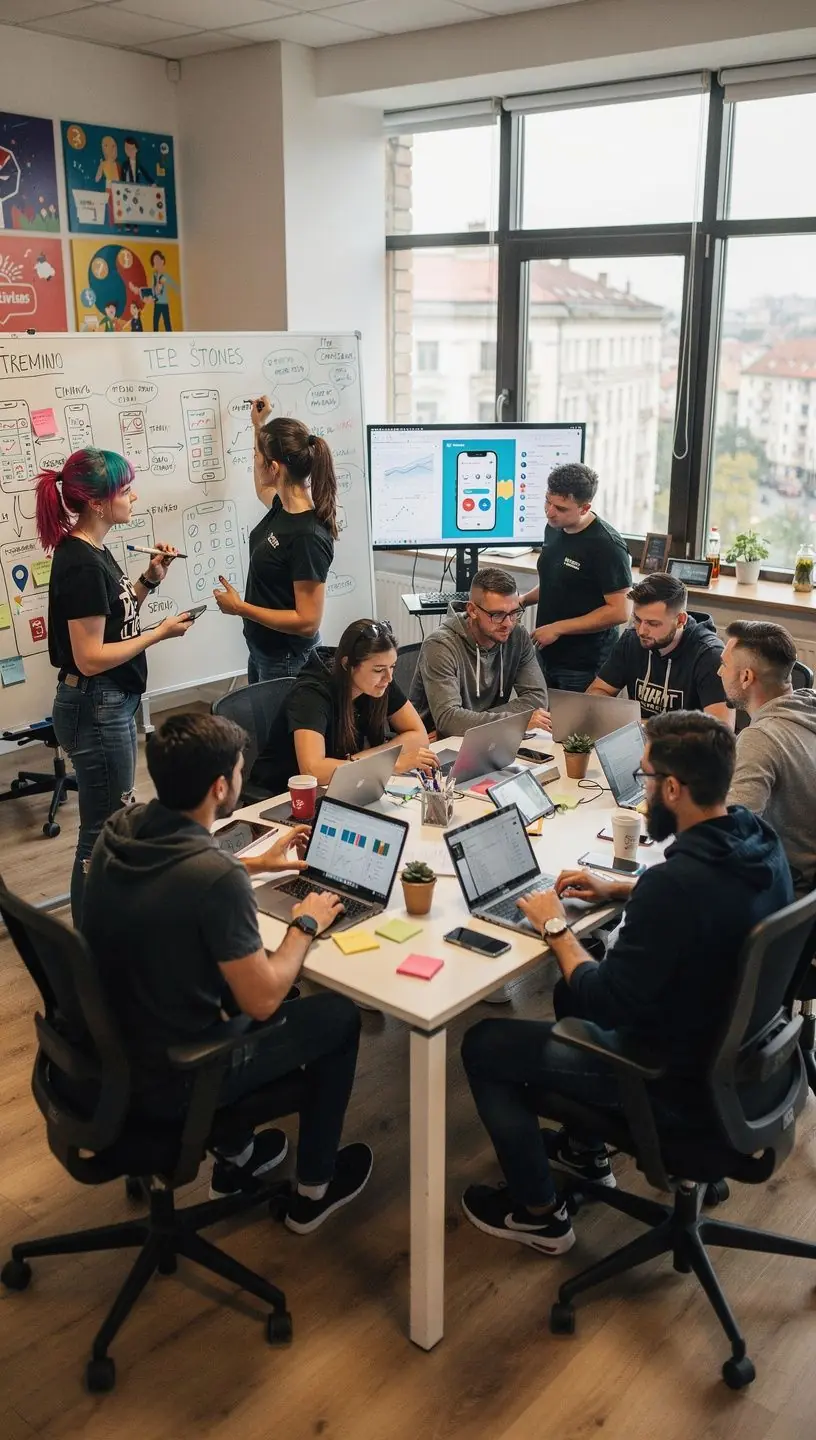 Professional team collaboration
